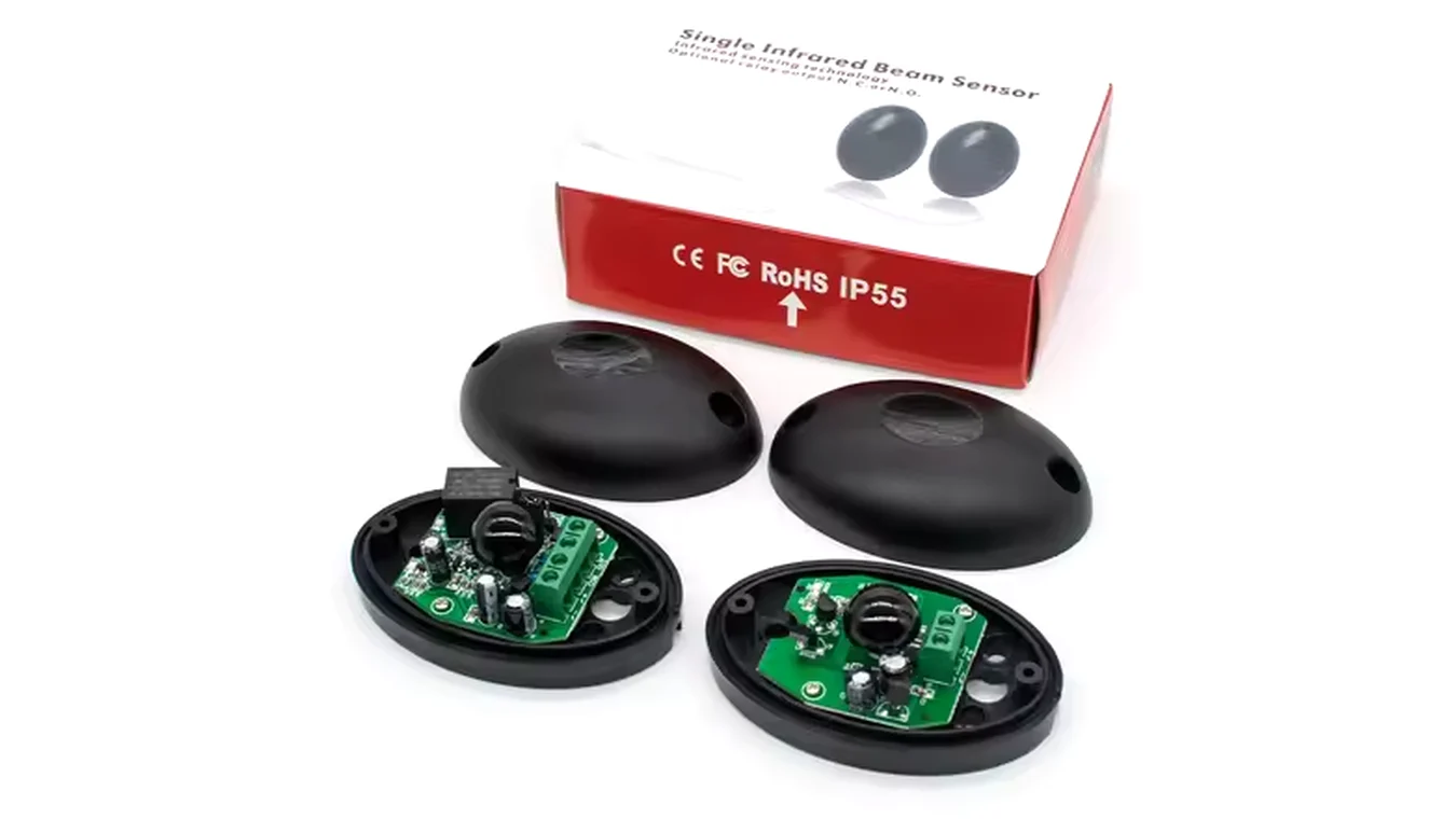 Anti-pinch safety beam sensor